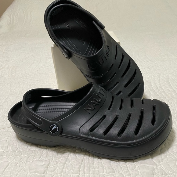 Nautica Black Slip-On Clogs - Picture 4 of 6
